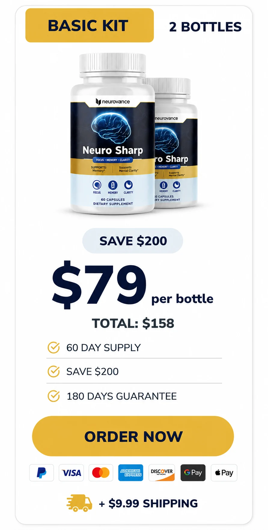 NeuroSharp 2-Bottle Price